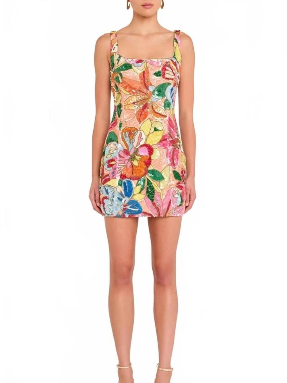 Amanda Uprichard Augustine Floral Beaded Mini Dress NWT - Picture 2 of 12